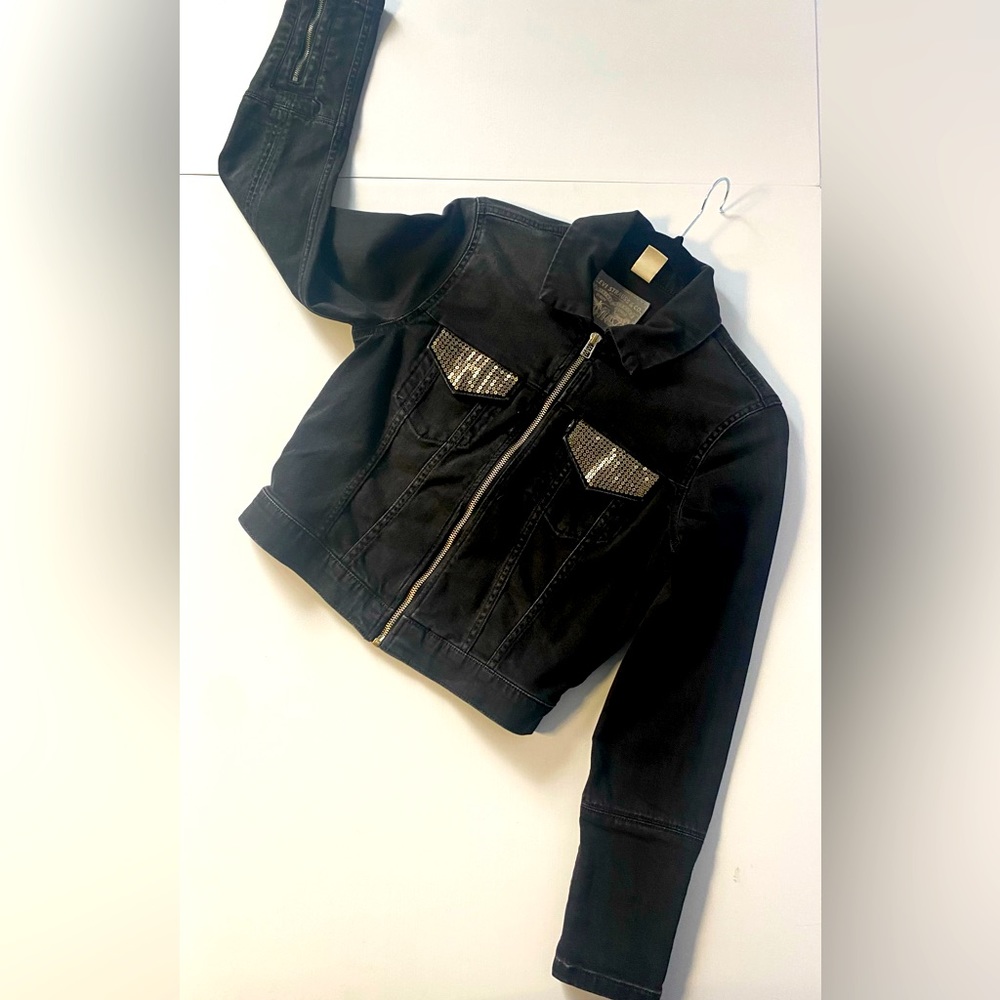 Original Riveted Black Denim Jacket
